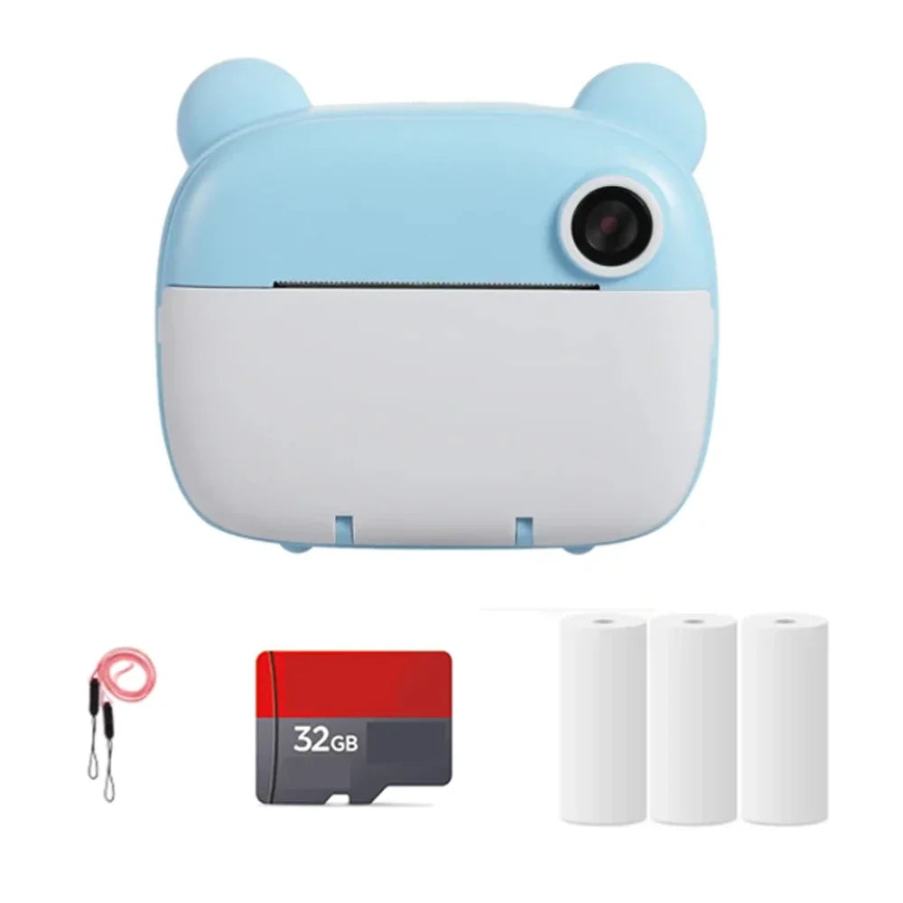 Cámara Infantil Instantánea con Impresión y Tarjeta SD de 32GB Gratis